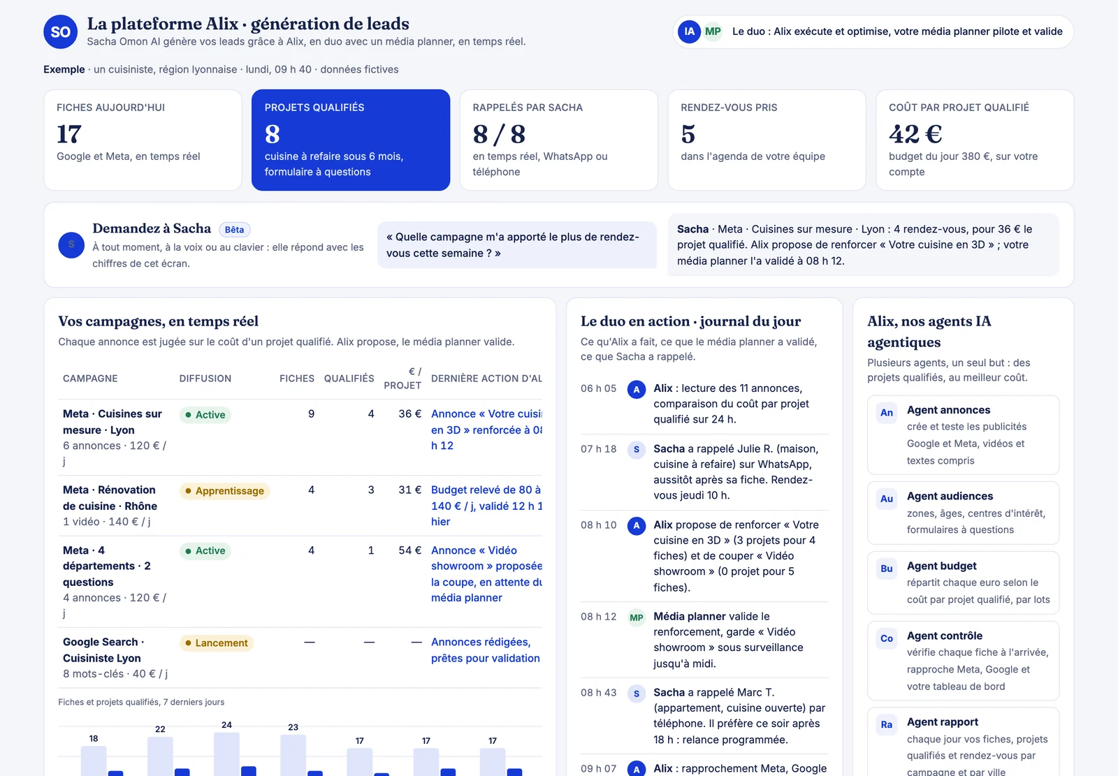 La plateforme Alix, sur ordinateur