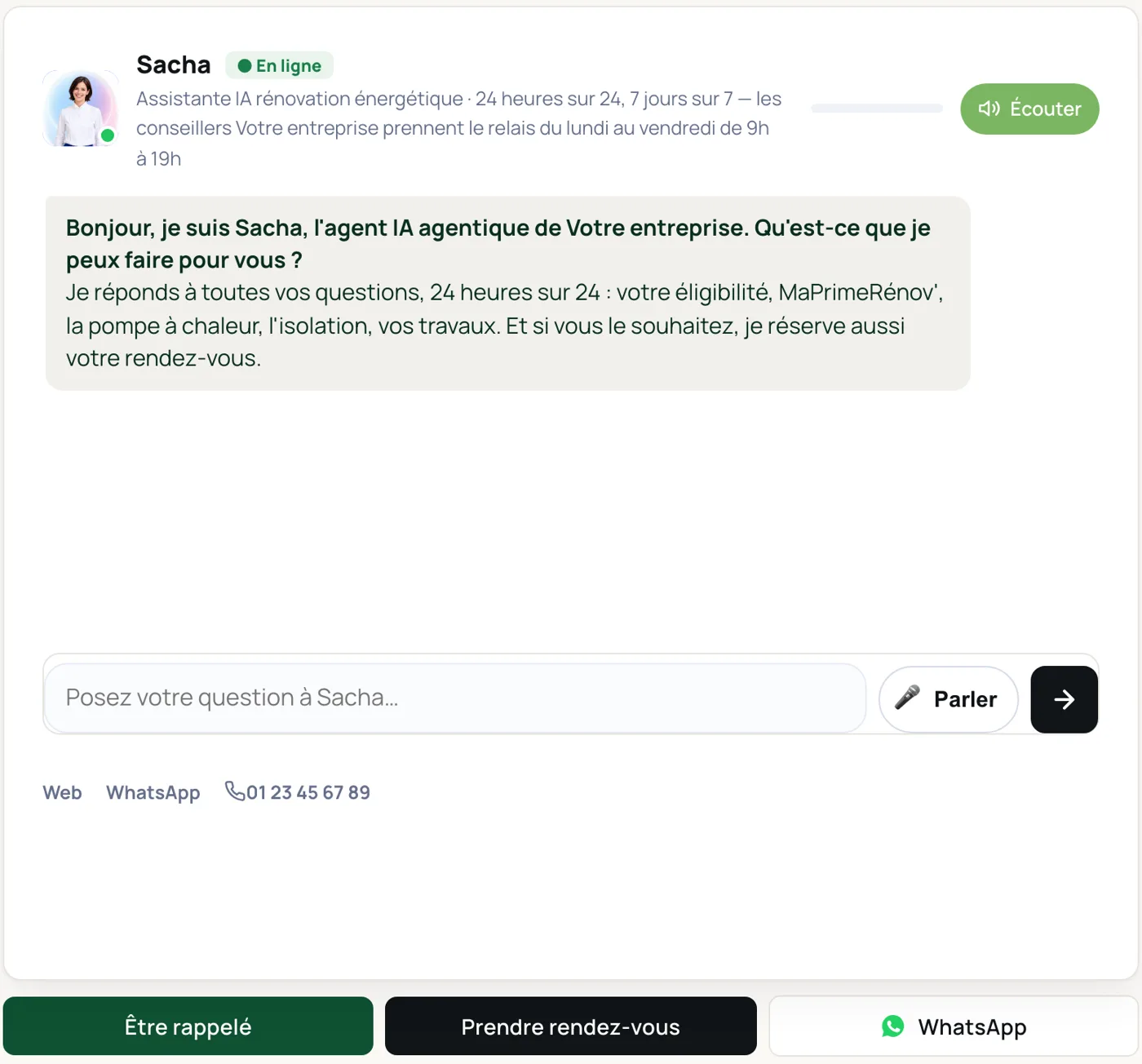 The agentic AI agent for a home energy upgrade company
